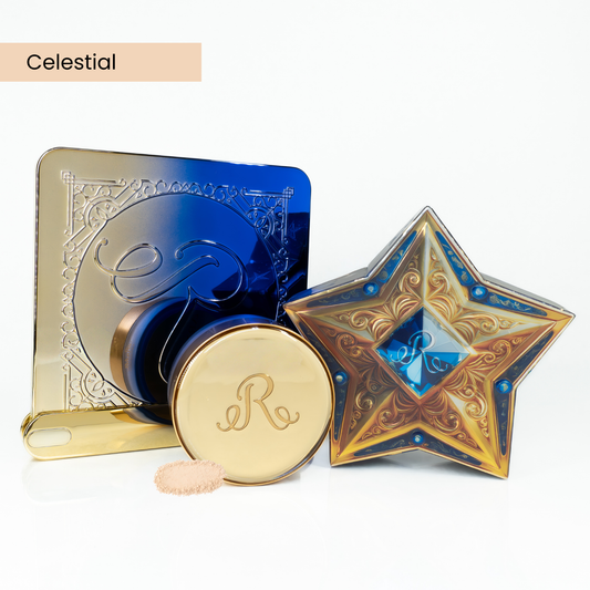 Cosmic Duo Celestial | Polvo TraslĂşcido Tono Neutro + Espejo